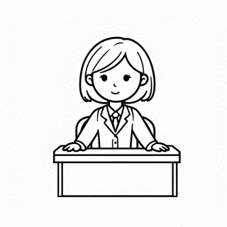 Polly Trabalhando para colorir