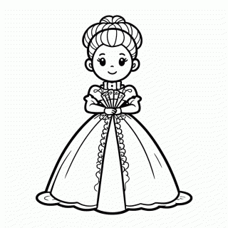 Duquesa para colorir
