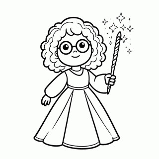 Fada Madrinha para colorir