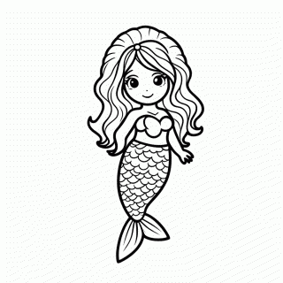 Princesa Do Mar para colorir