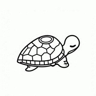 Squirt Tartaruga Filhote — Procurando Nemo para Colorir