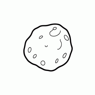 Asteroide para colorir