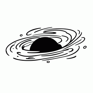 Buraco Negro — Astronautas e Espaço para Colorir