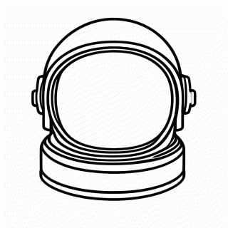 Capacete Com Visor para colorir