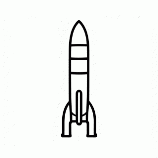 Foguete Falcon para colorir
