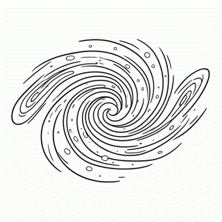 Galaxia Espiral para colorir