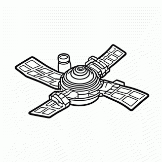 Iss Estacao Espacial para colorir