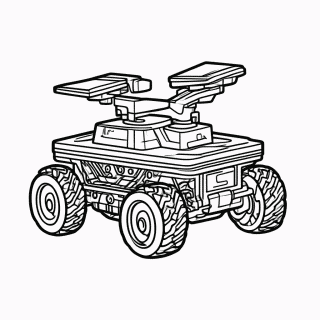 Rover Da Marte para colorir