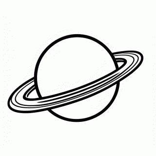 Uranus Azul para colorir