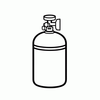 Cilindro De Oxigenio para colorir
