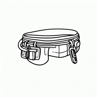 Cinto Com Cordas para colorir