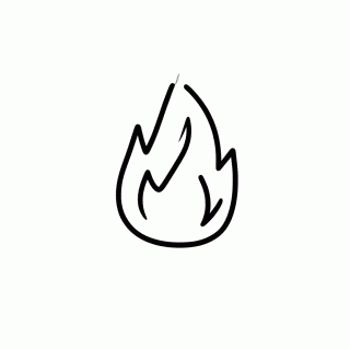 Incendio Pequeno para colorir