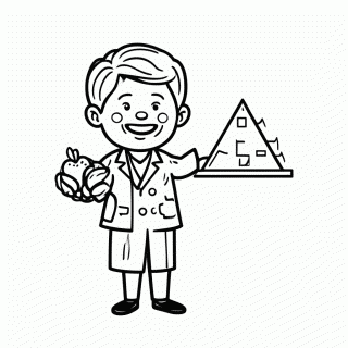 Nutricionista para colorir