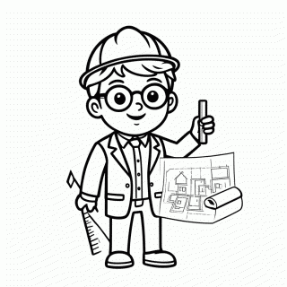 Arquiteto para colorir