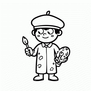 Artista para colorir