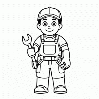 Mecanico para colorir