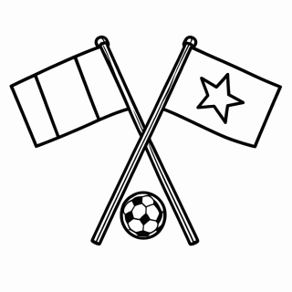 França x Marrocos (Quartas) para Colorir para colorir