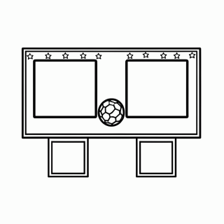 Placar das Quartas para Preencher e Colorir para colorir
