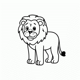 Rocha Do Rei Savana — Rei Leao para Colorir