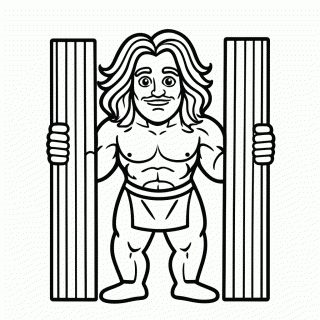 Sansao para colorir