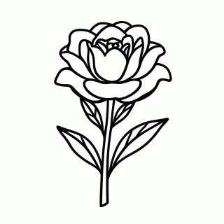 Rosa Amarela Amizade para colorir