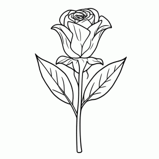 Rosa Cor De Rosa para colorir