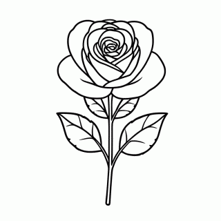 Rosa De Natal para colorir