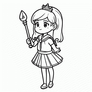 Sailor Mars Vermelha Rei para colorir