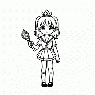 Sailor Mercury Azul Ami para colorir