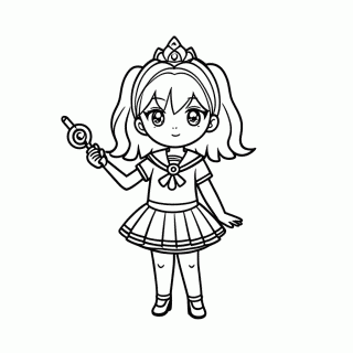 Sailor Venus Laranja Minako para colorir