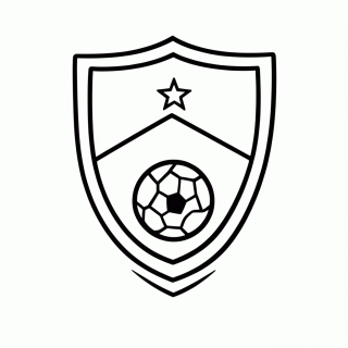 Escudo da Seleção da África do Sul — Seleção da África do Sul para Colorir