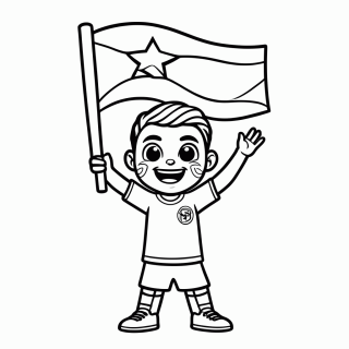 Torcedor da Alemanha — Seleção da Alemanha para Colorir