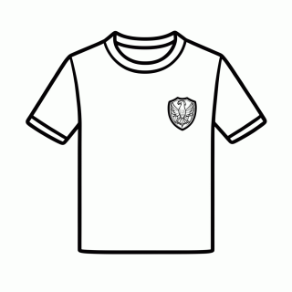 Camisa Titular da Arábia Saudita para colorir