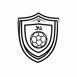 Escudo da Seleção da Arábia Saudita para colorir
