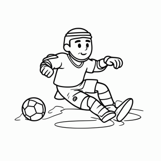 Goleiro da Arábia Saudita para colorir