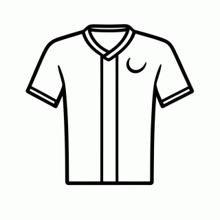 Camisa Titular da Argélia para colorir