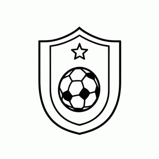 Escudo da Seleção da Argélia para colorir