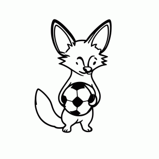 Raposa do Deserto (Fennec) para colorir