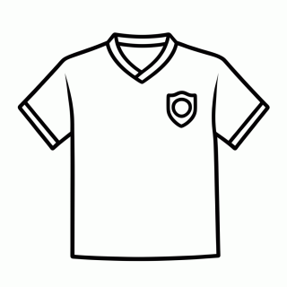 Camisa Reserva da Argentina para colorir