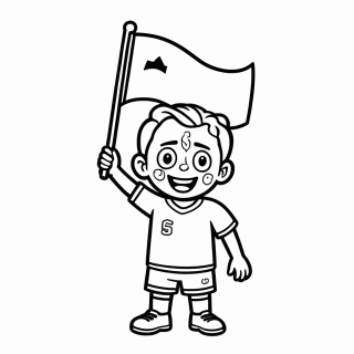 Torcedor da Argentina — Seleção da Argentina para Colorir