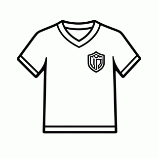 Camisa Reserva da Bélgica para colorir