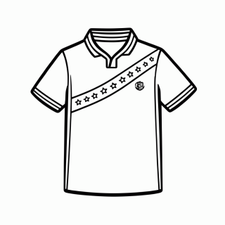 Camisa Titular da Bósnia e Herzegovina para colorir