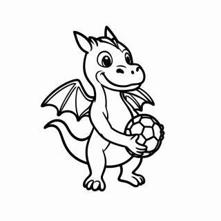 Dragão da Bósnia para colorir