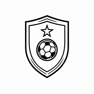 Escudo da Seleção da Bósnia e Herzegovina — Seleção da Bósnia e Herzegovina para Colorir