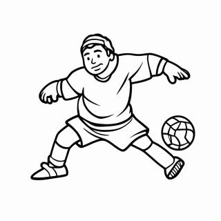 Goleiro da Bósnia e Herzegovina para colorir