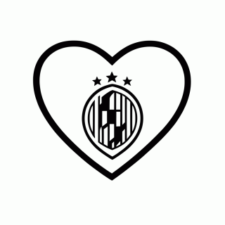 Escudo da CBF no Coração para colorir