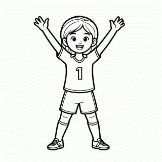 Marta, a Rainha do Futebol para colorir