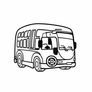 Ônibus da Seleção para colorir
