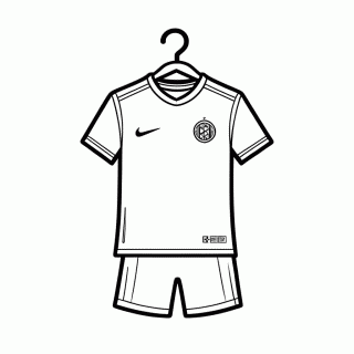 Terceiro Uniforme do Brasil para colorir