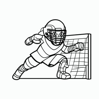 Goleiro de Cabo Verde para colorir